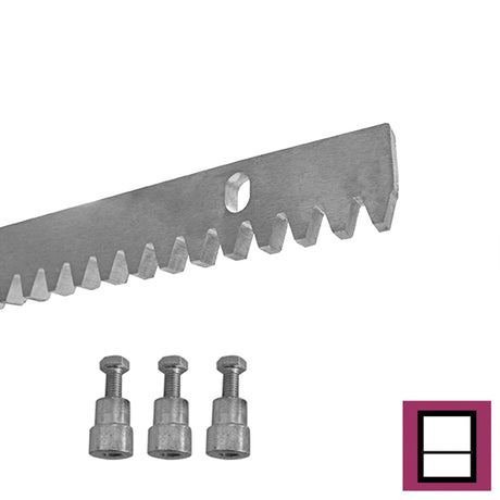 Steel gear rack Zn, 30x8mm, L1m, max 1200kg