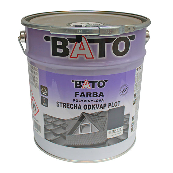 Polyvinyl paint, graphite RAL7024 satin 6,3kg (5L)