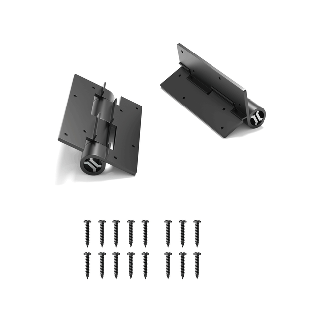 Aluminum Self-Closing Hinges with High Load Capacity – Black