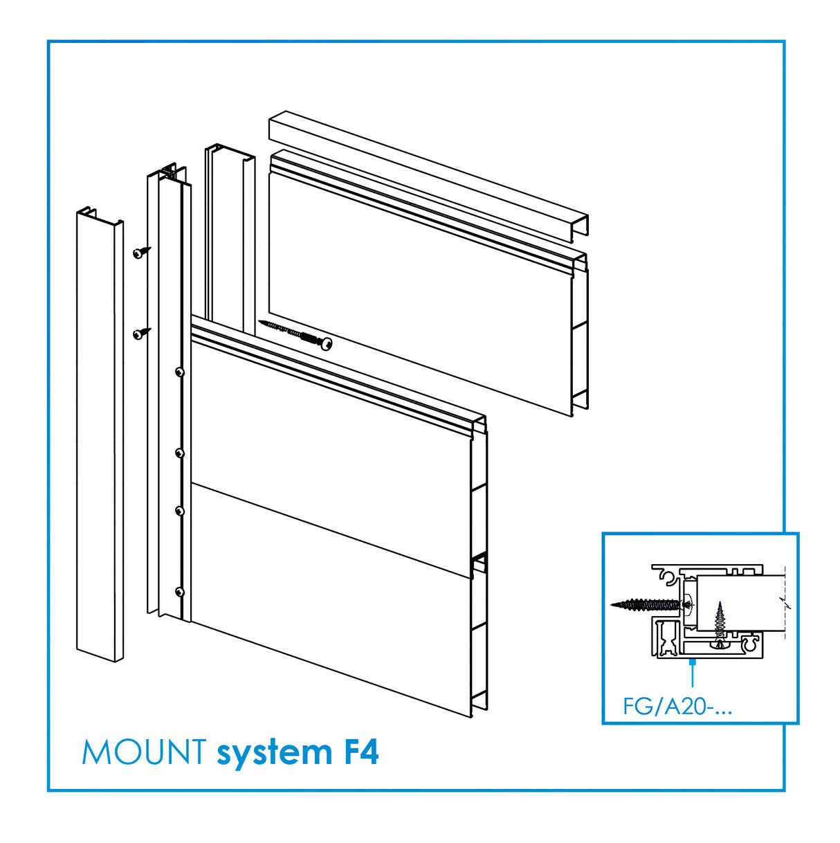 Aluminum fence infill 20x120x6000mm