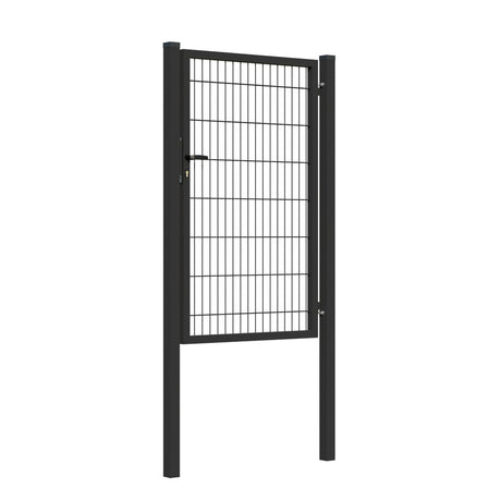 Tor 1flgl. 2D BOX ZnPVC 1000x1500mm RAL 9005 schwarz matt