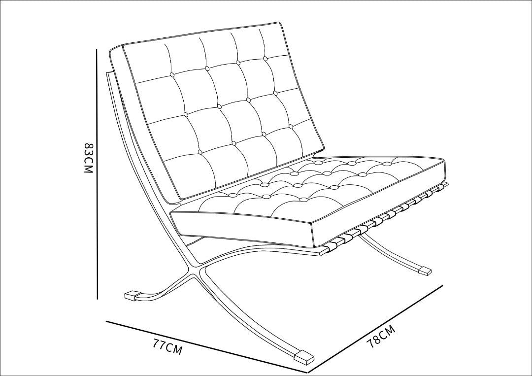 lounge chair barcelonadesign Barcelona replica