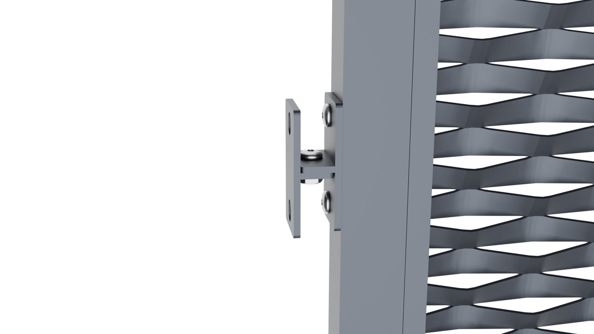 Aluminium-Zaunfeld 2000x1200mm Streckmetall anthrazit.