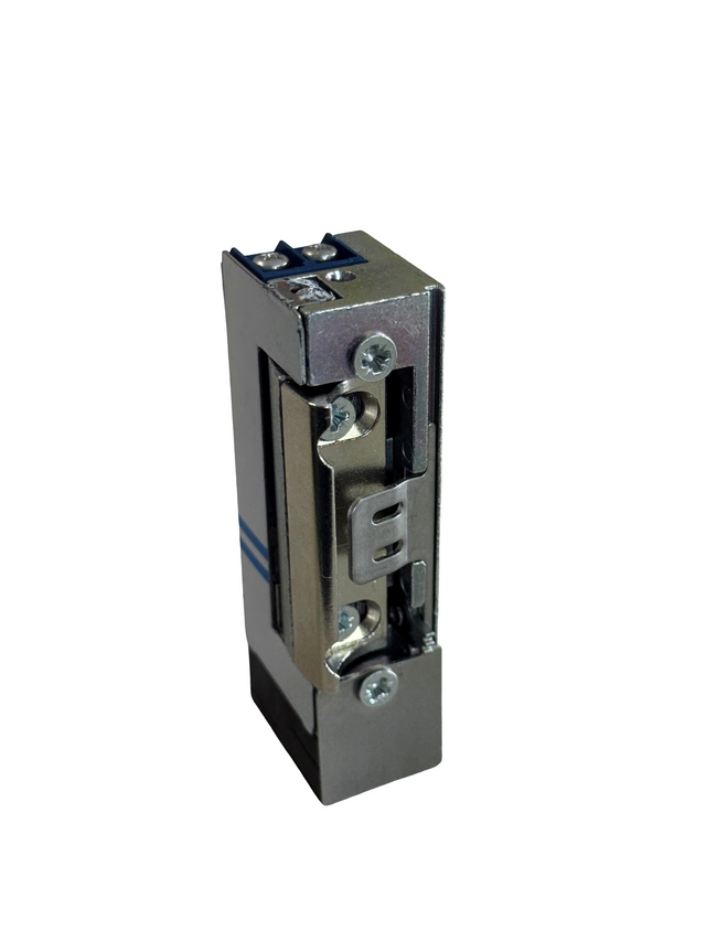 Zámok elektromagnetický s pomocným kontaktom, bez pamäte 12-24V AC/DC