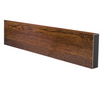 Aluminum fence infill 20 x 80 x 1.1 - 6.0 m - wood decor DARK WALNUT W01