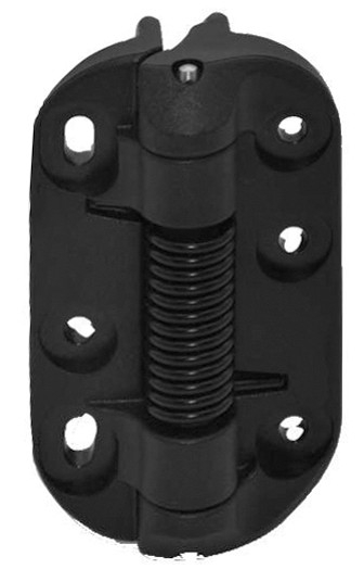 Hinge for gates, with fixed spring