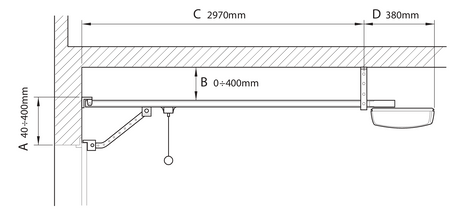 Complete system NICE - garage doors with guide kit