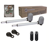 KEY drive for double-leaf gate, set with photocells