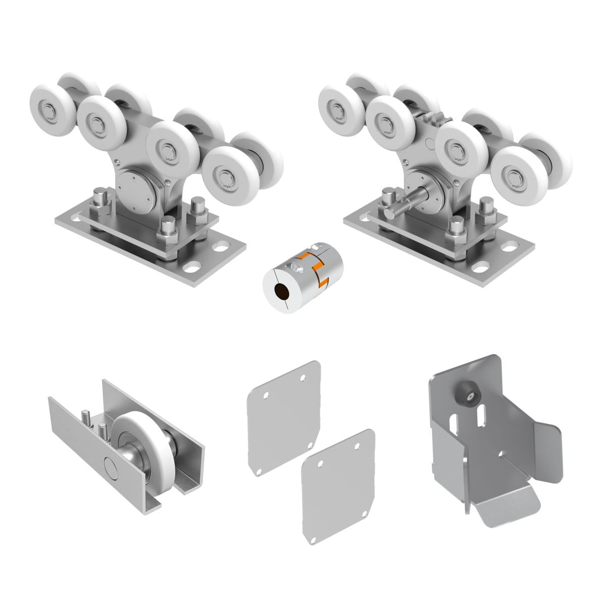 Sliding gate set -ECO, for profile AL 90x99mm