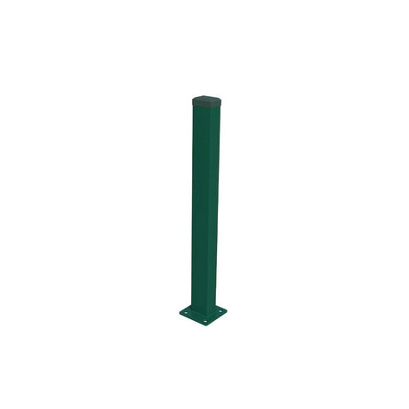 Pfosten 60x40mm mit Fuß ZnPVC 1400mm grün