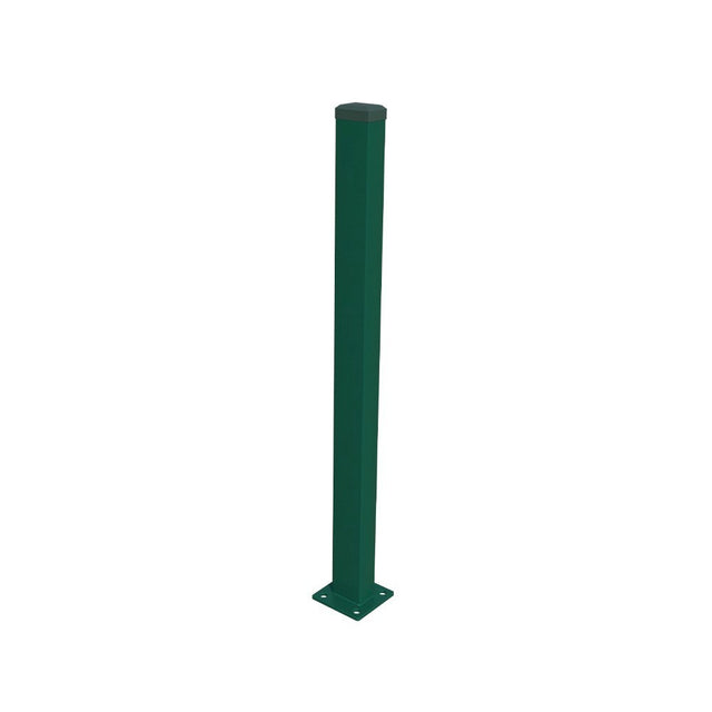 Pfosten 60x40mm mit Fuß ZnPVC 1800mm grün