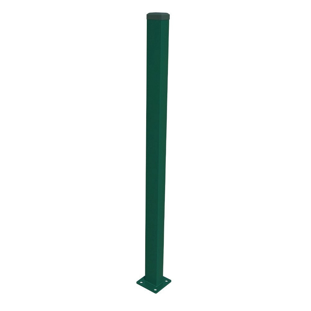 Post 60x40mm with ZnPVC base 2000mm green