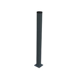 Pfosten 60x40mm mit Fuß ZnPVC 1800mm anthrazit