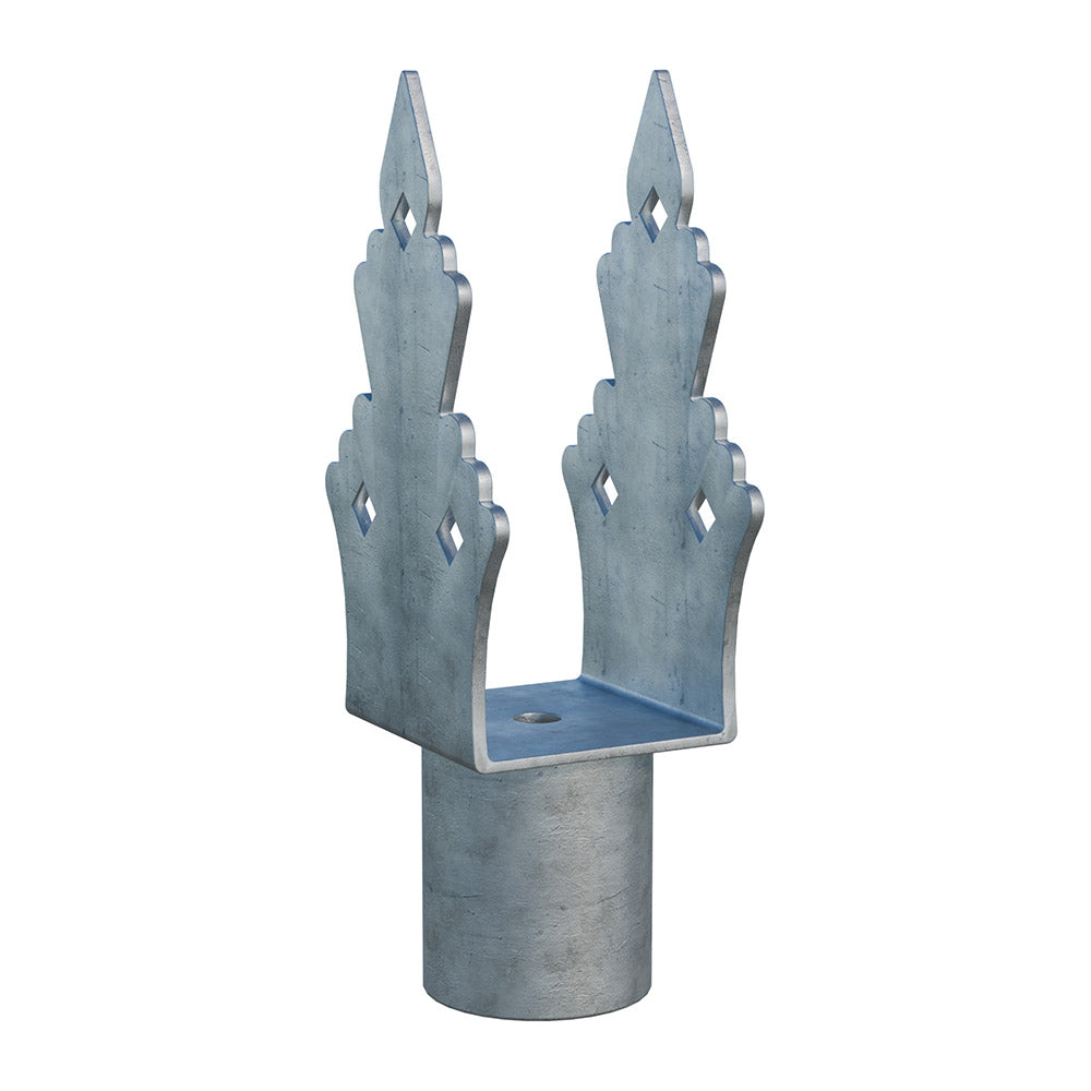 Extension for ground screw decorated Zn U75x75x165x60mm