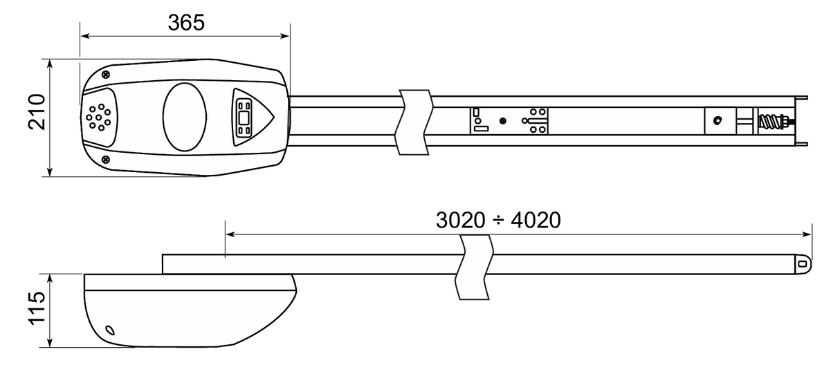 Garage door opener  CAME max. 9 m2