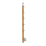 Beech pole BUK (BEECH) D50mm, 5xd12mm, H1000