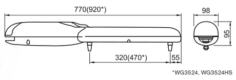 Nice drive for a single-leaf gate, set with photocells