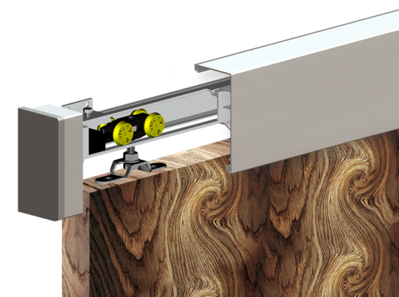 Fittings for sliding doors - bar AL, nosnosť 60kg