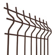Geschweißtes Zaunfeld 3D ZnPVC 2500x1730x4mm braun