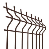 Geschweißtes Zaunfeld 3D ZnPVC 2500x1730x4mm braun