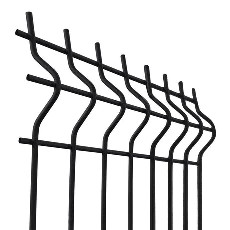 Welded fence panel 3D ZnPVC 2500x1730x4mm black