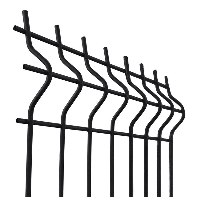 Welded fence panel 3D ZnPVC 2500x1730x4mm black