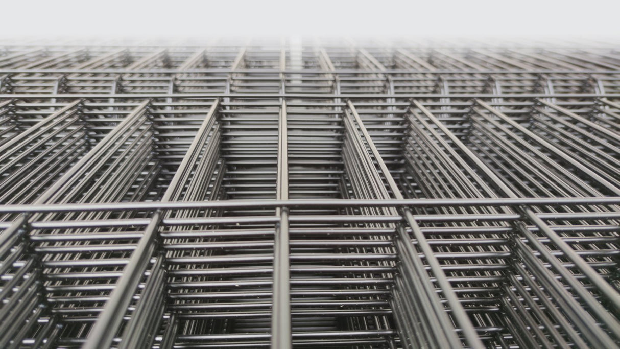 Welded fence panel 3D ZnPVC 2500x1730x4mm black