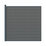 Ensemble de clôture WPC avec poteau 1850mm BIANKA gris