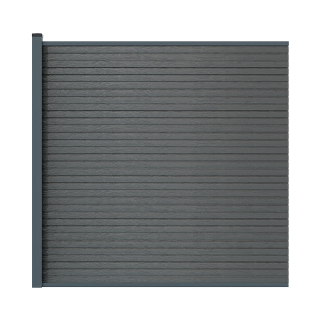 WPC plotový set so stĺpikom 1850mm AURORA sivá