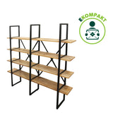 Shelf rack TRAVEZ - 4 shelves, bright - 009