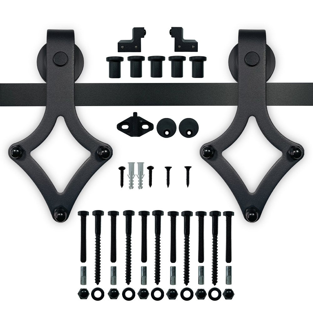 sliding barn door hardware - "Rhombus"