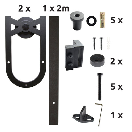 sliding barn door hardware - "Axus"