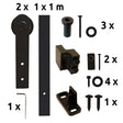 sliding barn door hardware - mini - "Hegon"