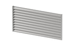 Clôture en acier galvanisé 1x2m avec remplissage a lames en acier galvanisé 40,5x105, Natural
