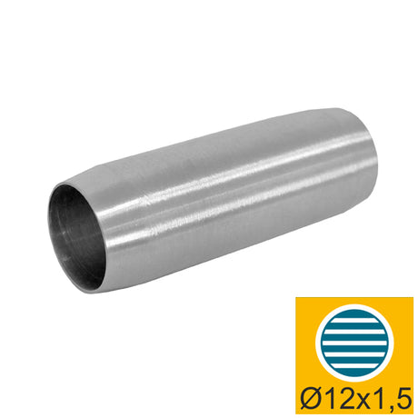 Adaptateur angle-  connecteur AISI304, L40/d12mm