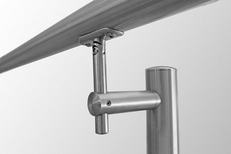 Off-axis handrail bracket