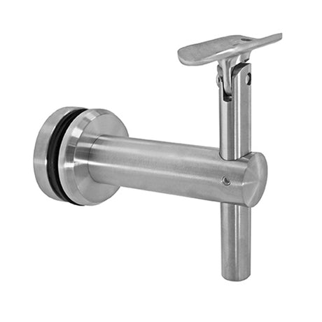 Glass mounted handrail bracket