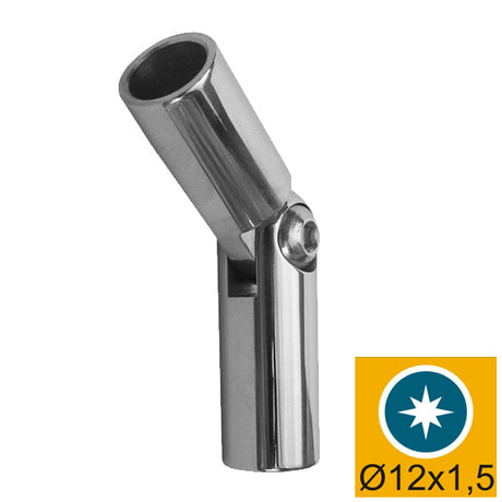 Adjustable flush angle for rods