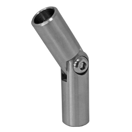 Adjustable round bar connector