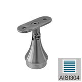 Handrail bracket AISI304, 40x40x2/d42,4x2/H67mm