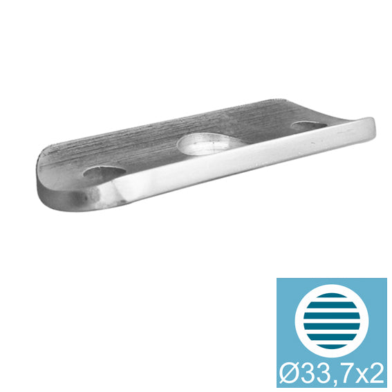 Handrail saddle for inox railing