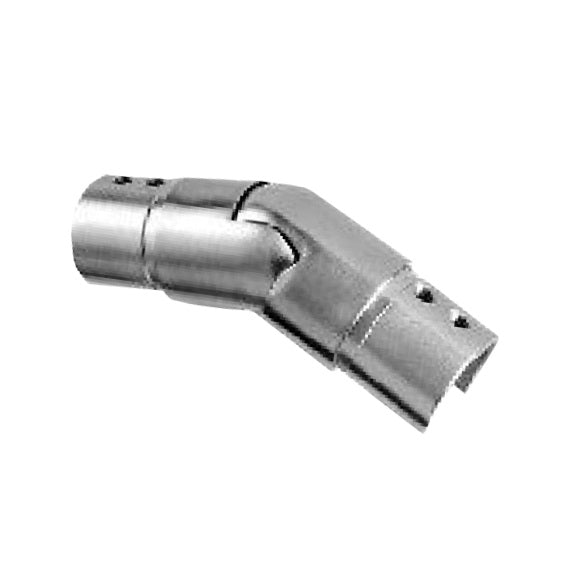 Flush angle for handrail on glass railing