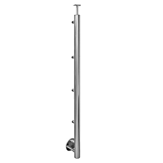 Stainless steel pole, BK-straight, polished AISI30