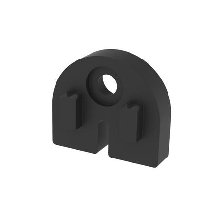 Rubber inlay for glass clamp