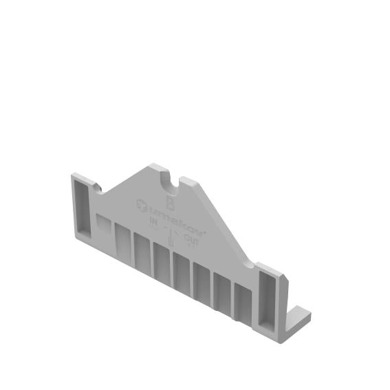 Set for adjustable glass fastening - canal B