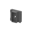 Click-lock connector for façade system, 45 x 25  – Anthracite RAL 7016, 50pcs