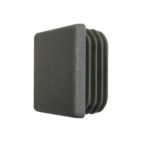 End cap grey PVC, 40x40mm