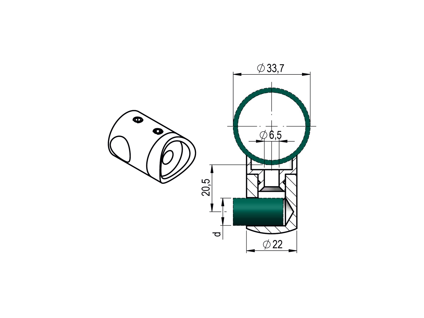 Crossbar holder left