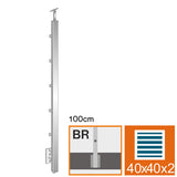 Stainless steel pole JP, BK-straight AISI304, 40x4
