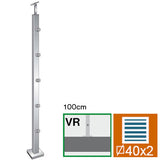 Stainless steel pole, VK-straight